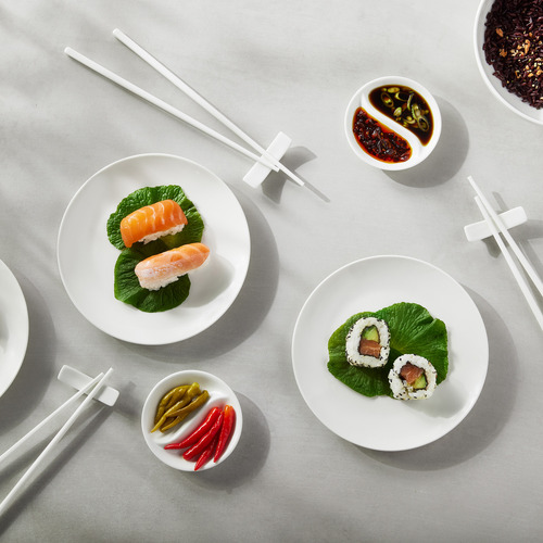 12 Piece White Basics Chopstick Entertainment Set