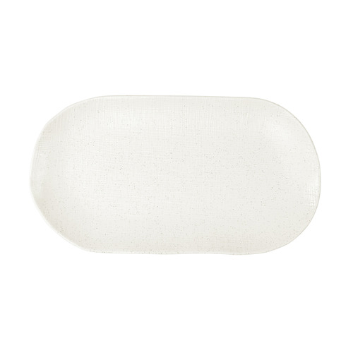 Speckle White Onni Oblong Porcelain Serving Platter