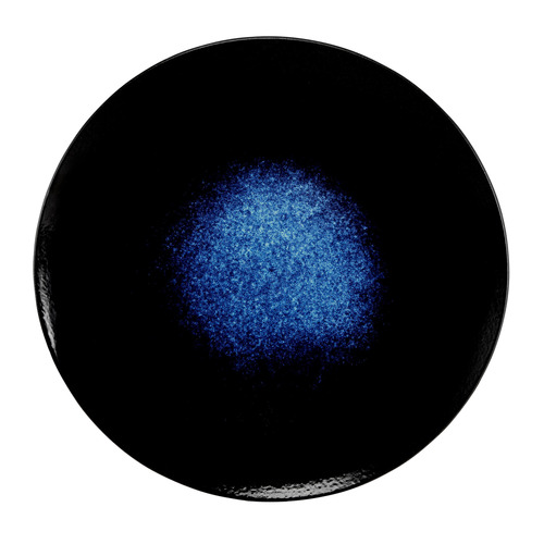 Midnight Caviar 27.3cm Porcelain Coupe Dinner Plates