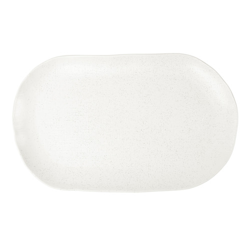 Speckle White Onni Oblong Porcelain Serving Platter