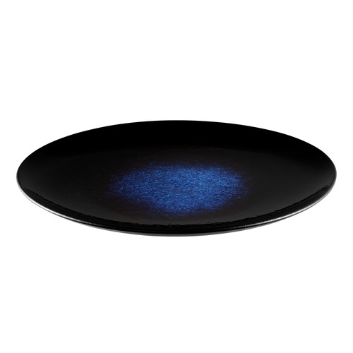 Midnight Caviar 27.3cm Porcelain Coupe Dinner Plates