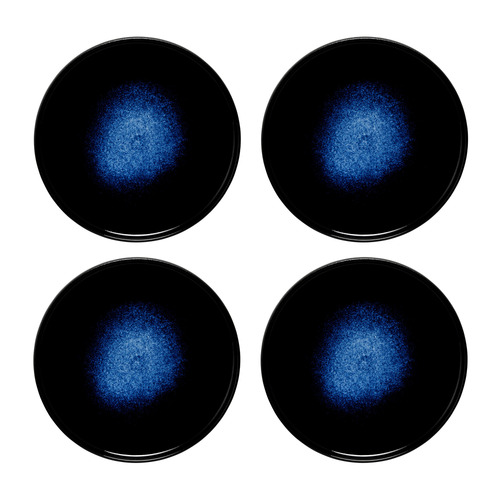 Midnight Caviar 21.2cm High Rim Side Plates