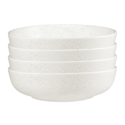 Speckle White Onni 22cm Porcelain Coupe Bowls