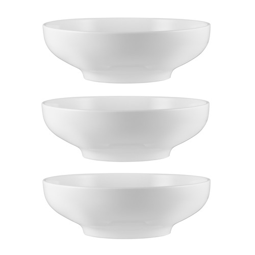 White Basics Porcelain Serving Bowl