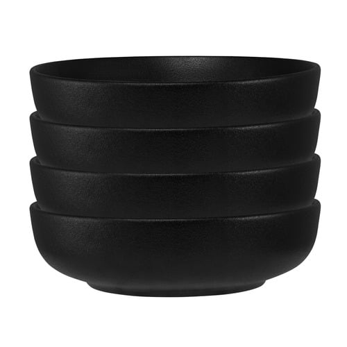Black Caviar 22cm Porcelain Coupe Bowls