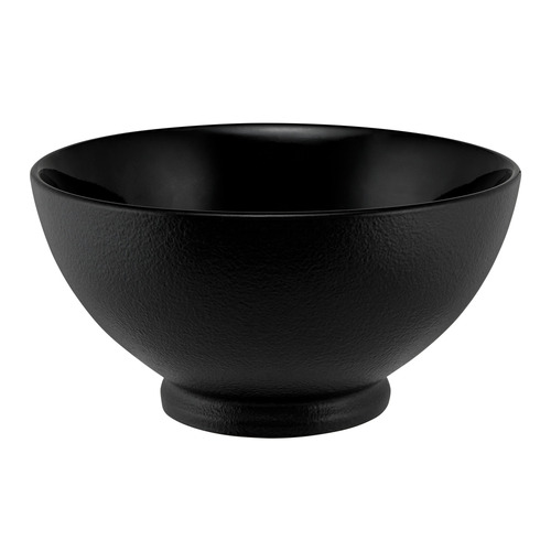 Midnight Caviar Porcelain Noodle Bowls