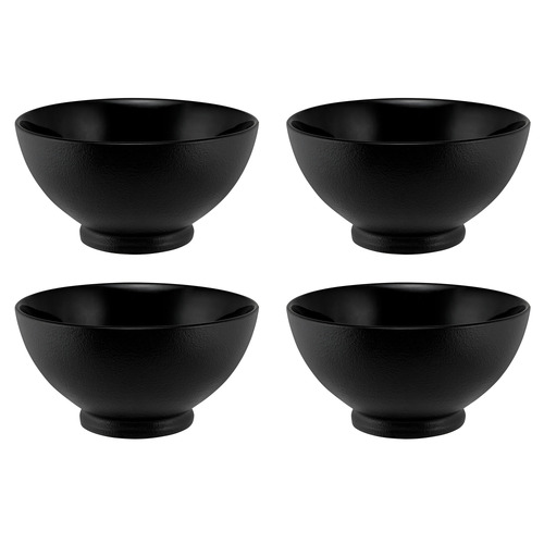 Midnight Caviar Porcelain Noodle Bowls