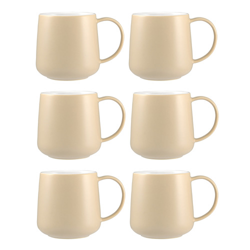 Cafe Life 420ml Porcelain Mugs