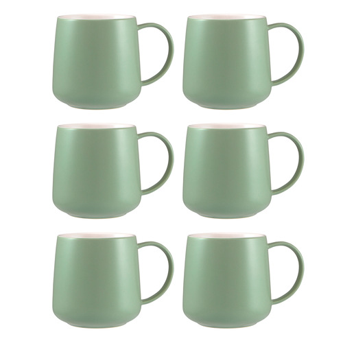 Cafe Life 420ml Porcelain Mugs