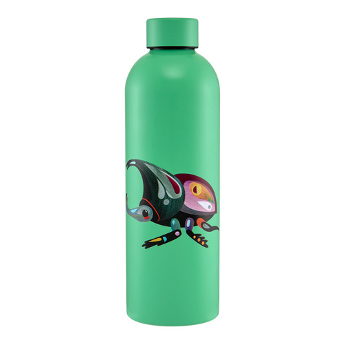 Pete Cromer Garden Party Rhino Beetle Double Wall 750ml Insulated Bottle