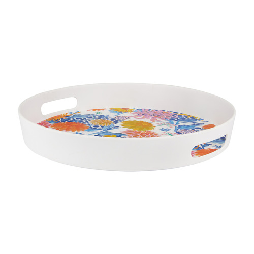 Sunburst Melamine Round Serving Tray