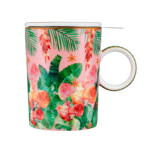 Pink Teas & C's Tropicana 340ml Mug with Infuser