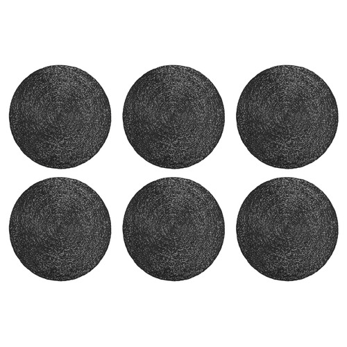Table Accents Lace Metallic Round Placemats