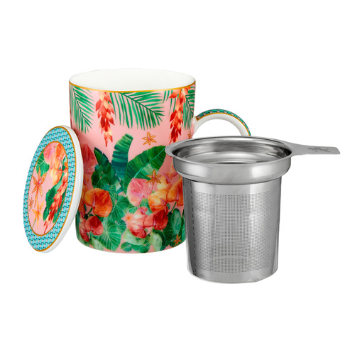 Pink Teas & C's Tropicana 340ml Mug with Infuser
