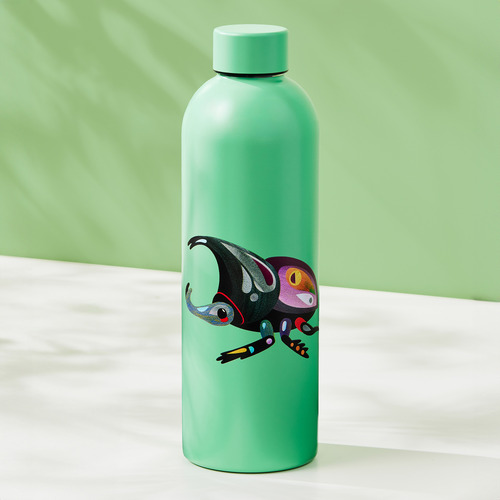 Pete Cromer Garden Party Rhino Beetle Double Wall 750ml Insulated Bottle