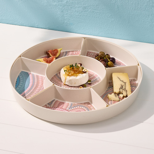 7 Piece Lou Martin  Melamine Divided Platter Set