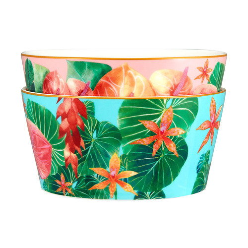 2 Piece Teas & C's Tropicana 12cm Serving Bowls