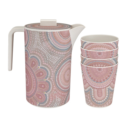 5 Piece Lou Martin Melamine Jug & Tumbler Set