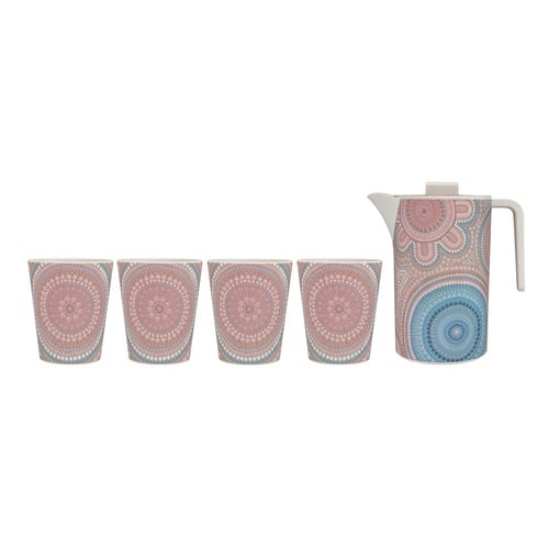 5 Piece Lou Martin Melamine Jug & Tumbler Set