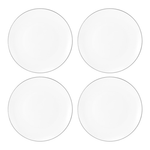 White 19cm Coupe Side Plates