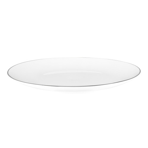 White 23cm Porcelain Coupe Entree Plates