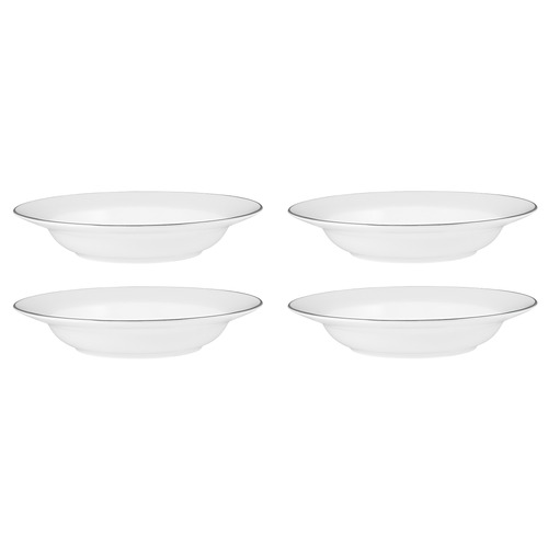 White 23.3cm Porcelain Soup Bowls