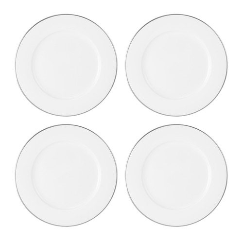 White 19cm Porcelain Rim Side Plates
