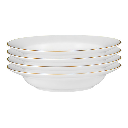 White 23.3cm Porcelain Soup Bowls