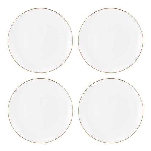 White 19cm Coupe Side Plates