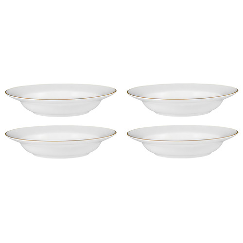 White 23.3cm Porcelain Soup Bowls