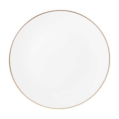 White 23cm Porcelain Coupe Entree Plates