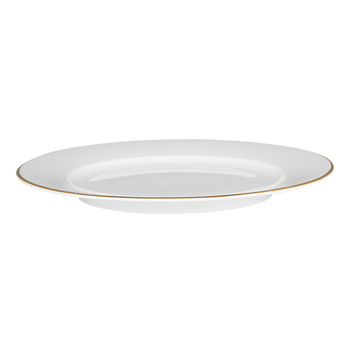 White 19cm Porcelain Rim Side Plates