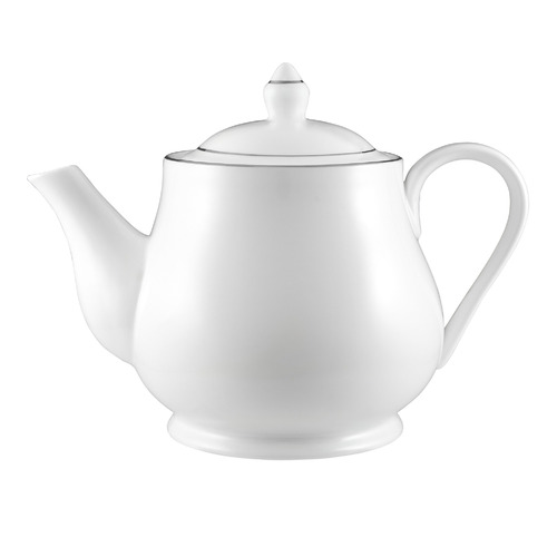White 1L Porcelain Teapot