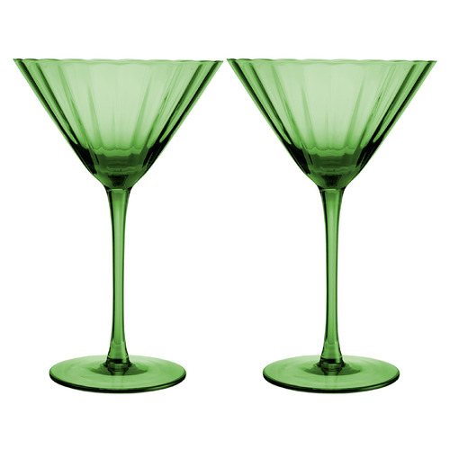 Wicked Ribbed Martini Glass