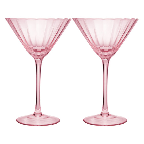 Wicked Ribbed Martini Glass