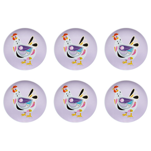 Purple Barn Friends Chook 20cm Plates