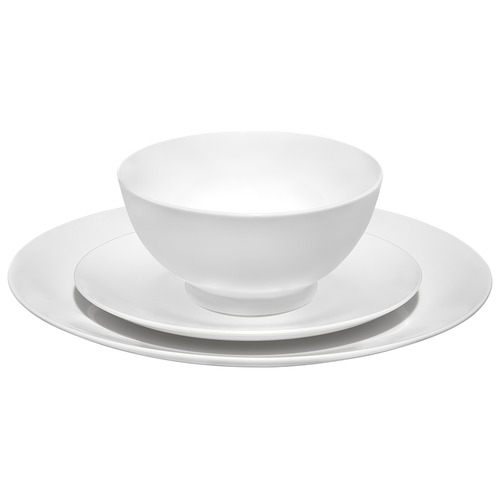 12 Piece Dynasty Porcelain Coupe Dinner Set