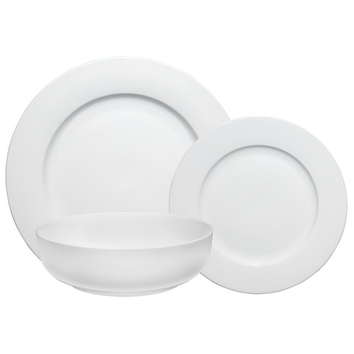 12 Piece Urban Porcelain Rim Dinner Set