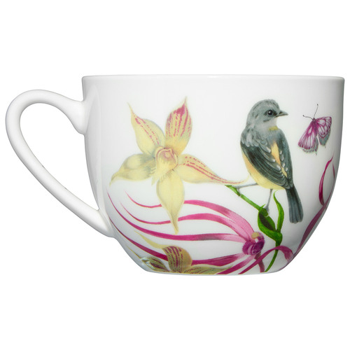 2 Piece Yellow Robin Short Lyric 240ml Cup & Saucer Set