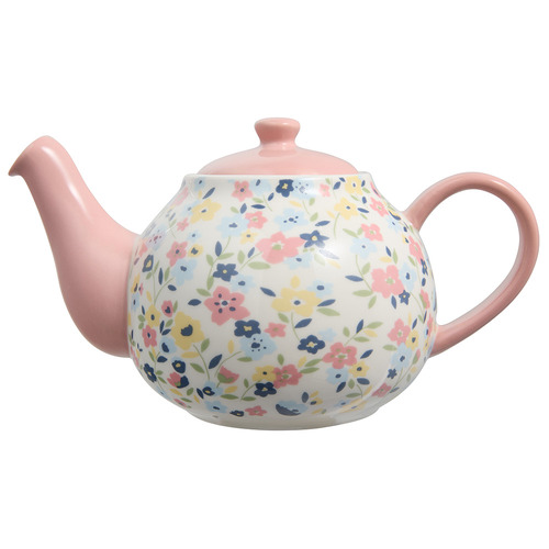 Olde English Floral Porcelain Teapot