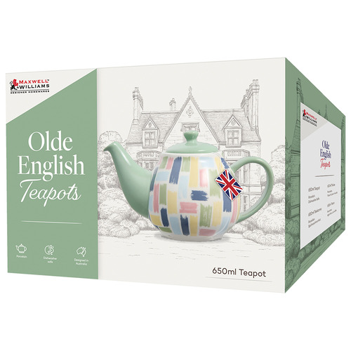 Olde English Brush Stroke Porcelain Teapot