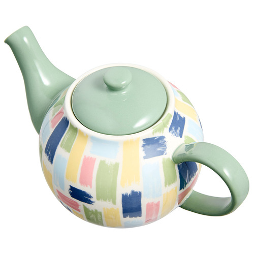 Olde English Brush Stroke Porcelain Teapot