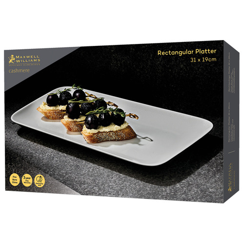 Cashmere Rectangular Fine Bone China Platter