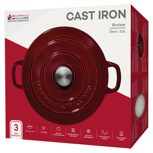 3.3L Cast Iron Braiser