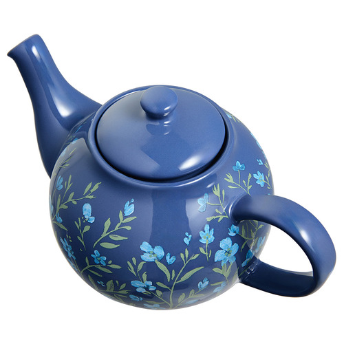 Blue Olde English Porcelain Teapot