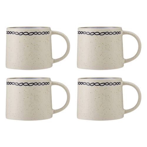 The Mug Club Indigo Blue Link 300ml Stoneware Mug