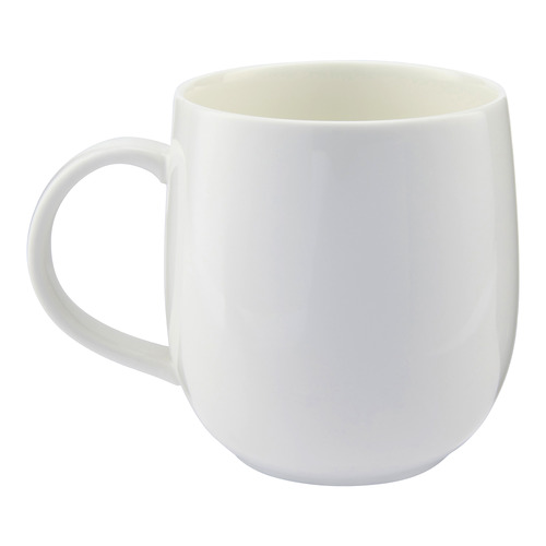 White Basics Round 380ml Porcelain Mugs