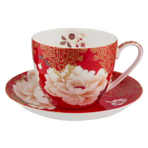 Kimono Fine Bone China Cup & Saucer