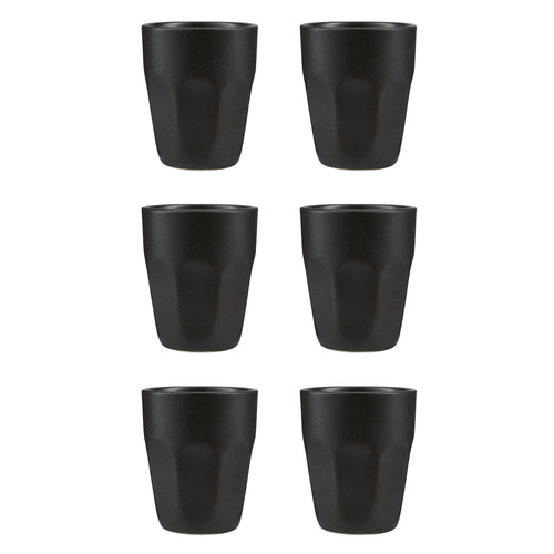 Caviar Black 250ml Porcelain Latte Cups