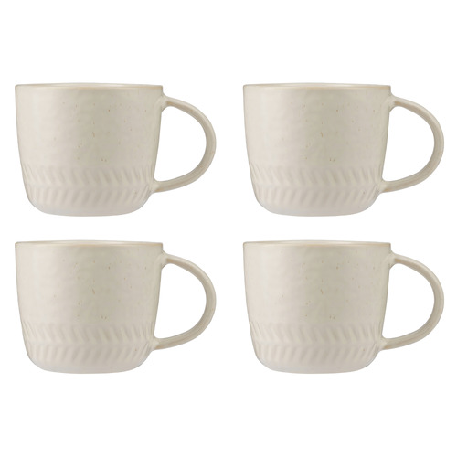The Mug Club Nordic Herrinbone 400ml Stoneware Mugs
